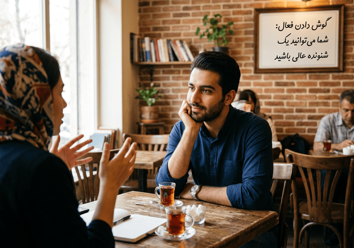 گوش دادن فعال: شما می‌توانید یک شنونده عالی باشید